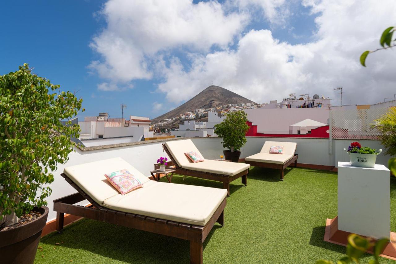 The Yellow House - Solarium - Climatized Pool Gáldar Dış mekan fotoğraf